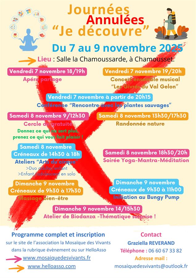 Affiche annulation - Mosaïque des vivants