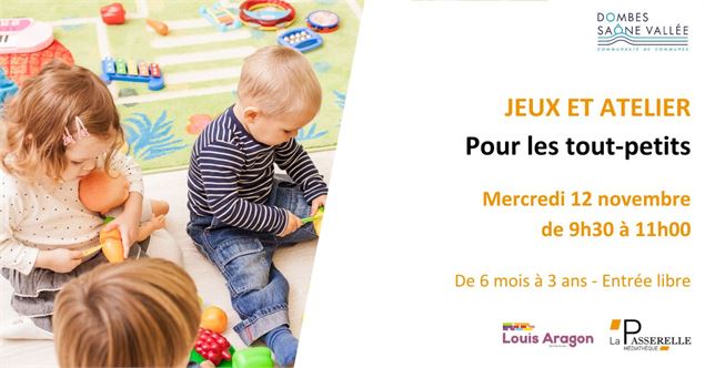 Jeux et ateliers : Pour les tout-petits - Trévoux - Médiathèque La Passerelle