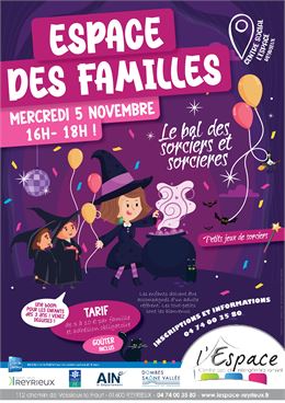Espace des familles : Bal des sorciers et sorcières - Reyrieux - Credit freepik