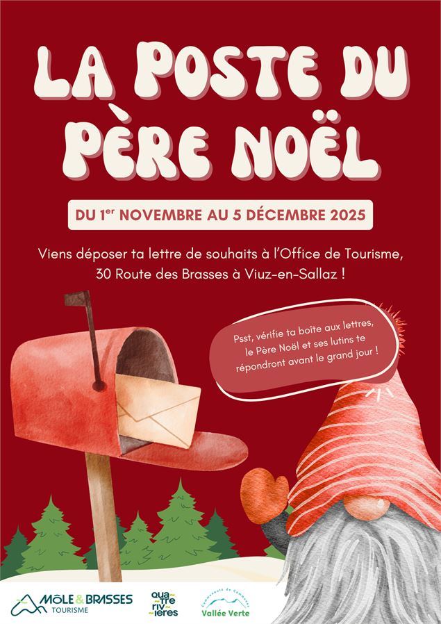 Visuel Poste du Père Noël par Môle & Brasses Tourisme - Môle & Brasses Tourisme