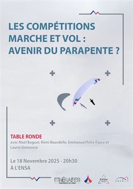 "Les compétitions marche et vol : avenir du parapente ? "