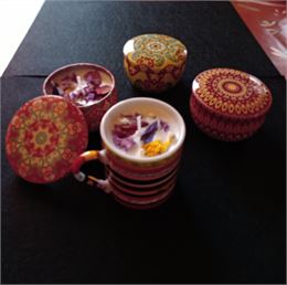 Atelier créatif : Fabrication de bougie à la cire de soja, décorée avec des fleurs séchées_Morzine