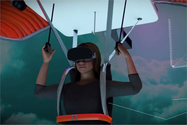Animation Réalité virtuelle  : Simulateur de parapente et de speeriding_Morzine - Office de tourisme
