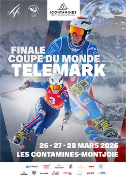 Affiche championnats du monde de telemark - Les Contamines-Montjoie - mars 2025 - Les Contamines Tou