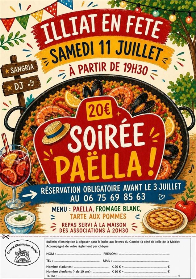 Soirée paëlla + DJ_Illiat