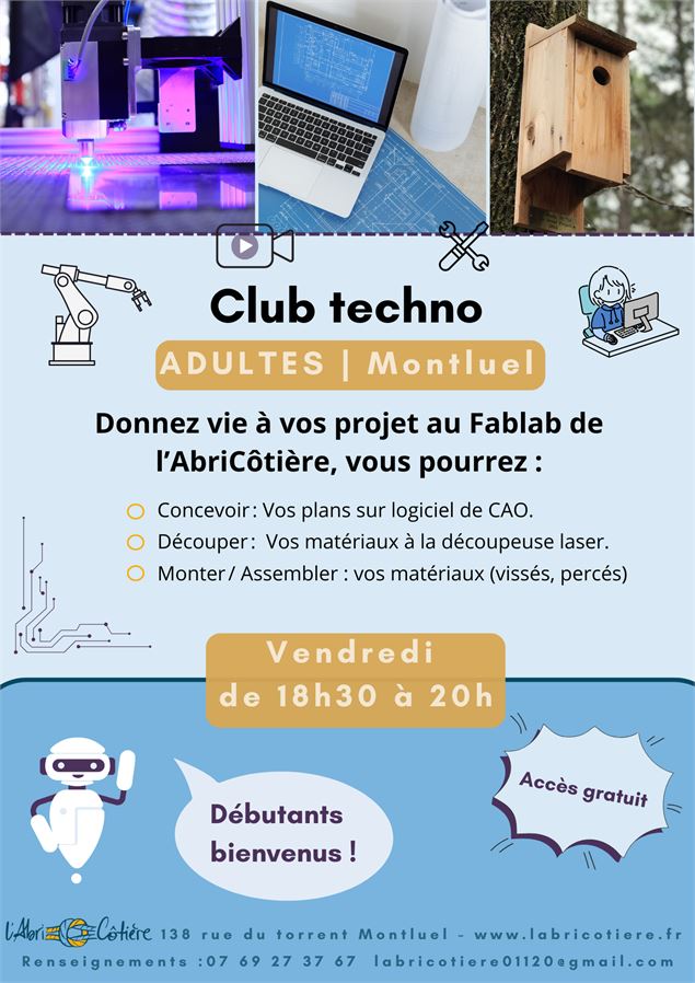 Club techno Adultes à l’AbriCôtière_Montluel - L'Abricotiere