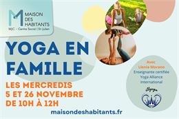 atelier yoga en famille - Maison des Habitants