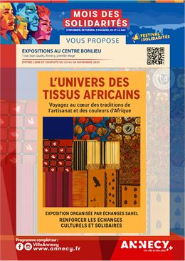 Exposition : l'univers des tissus africains_Annecy - Echanges Sahel