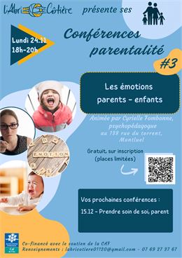 Conférence parentalité à l'AbriCôtière_Montluel