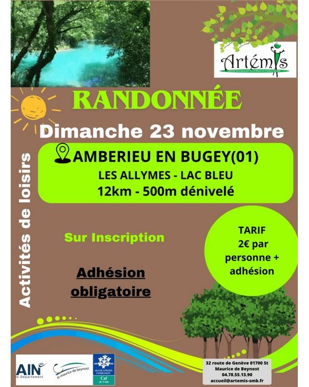 Randonnée pédestre à Ambérieu en Bugey - Artémis