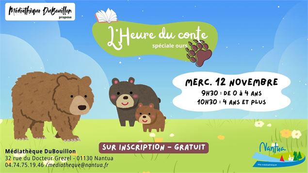 Affiche animation - Médiathèque DuBouillon