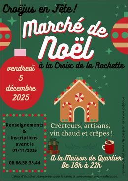 Affiche marché de Noël