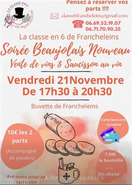 Soirée Beaujolais Nouveau_Francheleins