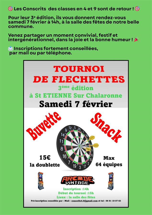 Tournoi de fléchettes_Saint-Étienne-sur-Chalaronne