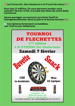 Tournoi de fléchettes_Saint-Étienne-sur-Chalaronne