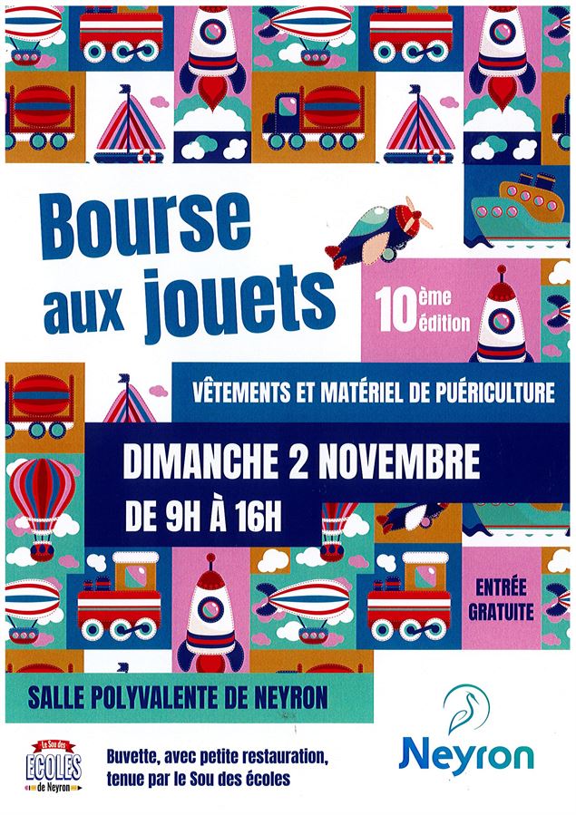 Bourse aux jouets, - Sou des Ecoles de Neyron