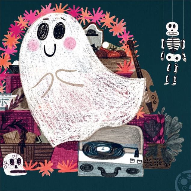 Couleur fantôme - Illustration : Gustavo le petit fantôme, par Flavia Zorrilla, Kimane éditions, 202