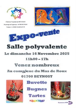 Expo-vente par le Club de l'Amitié - Club de l'Amitié