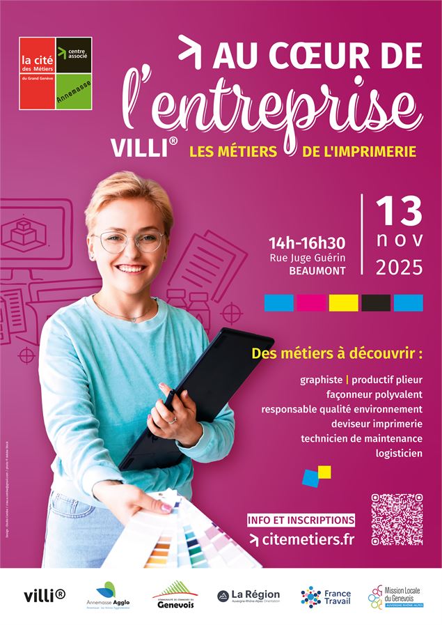 Au cœur de l'entreprise Villi® : découverte des métiers de l’imprimerie - Cité métiers Annemasse 
