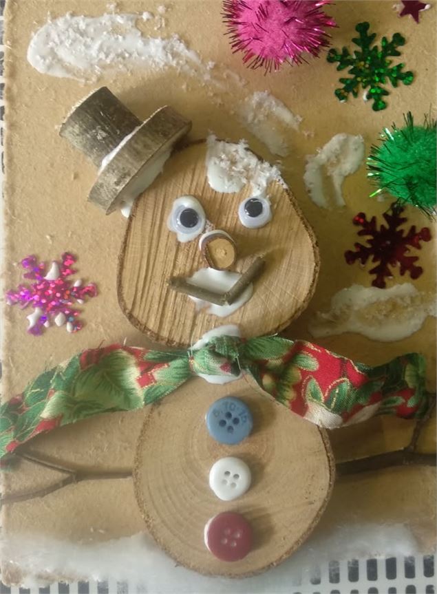 Atelier Bois – Mon bonhomme de neige à plat_Morzine