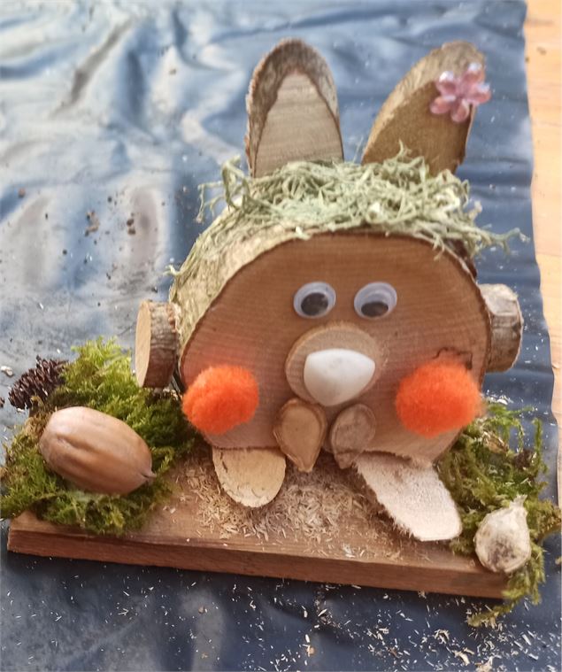 Atelier créatif autour du bois : Animaux_Morzine