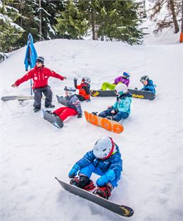 Initiation au snowboard_Thyon