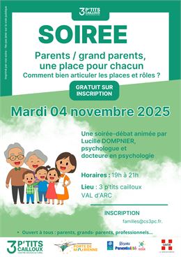 Affiche - Centre socioculturel 3 p'tits cailloux