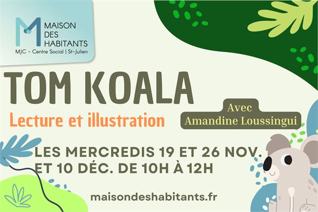 Atelier créatif - Tom Koala - Maison des Habitants