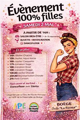 Evènement 100% Filles_Boëge - Le Sou des Ecoles