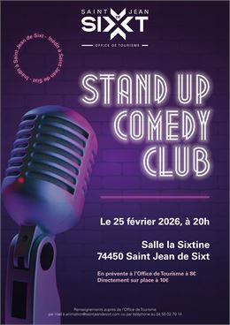 Affiche du Stand Up Comedy Club - Office de Tourisme