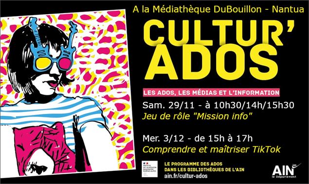 Affiche animation - Médiathèque DuBouillon