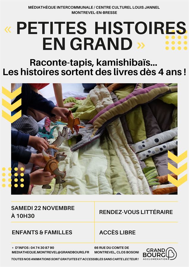 Petites histoires en grand - Grand Bourg Agglomération