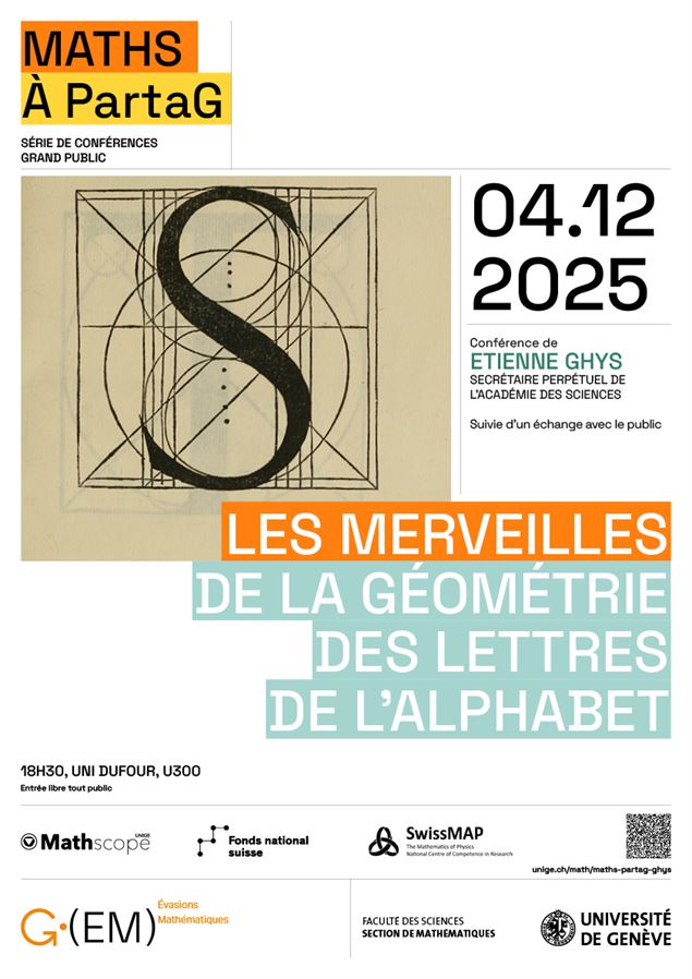 Les merveilles de la géométrie des lettres de l’alphabet (Étienne Ghys, Secrétaire perpétuel de l’Ac