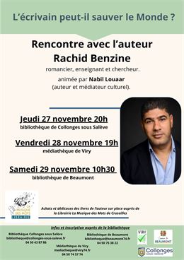 Rencontre avec l'auteur Rachid Benzine - Marielle Lisena