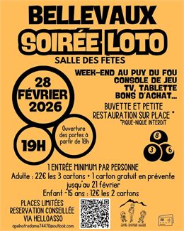 Loto des élèves Notre-Dame_Bellevaux - APEL Notre Dame