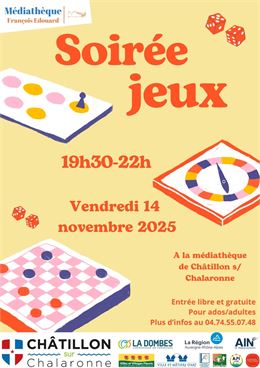 Soirée jeux de société_Châtillon-sur-Chalaronne