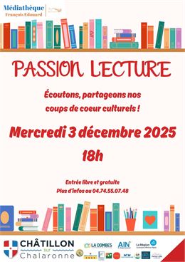 Passion lecture et coups de cœur culturels_Châtillon-sur-Chalaronne