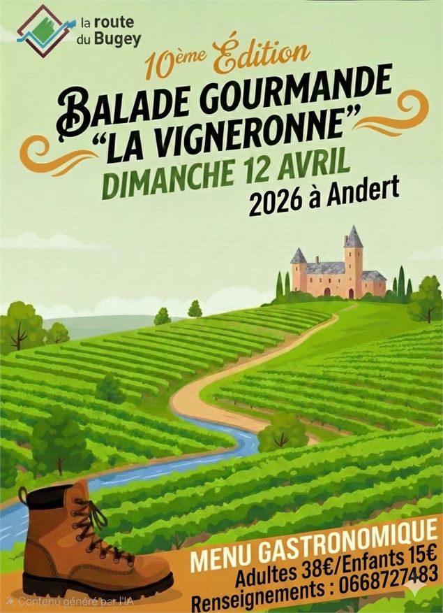 Balade gourmande : la Vigneronne - édition 2026_Andert-et-Condon - La Route du Bugey