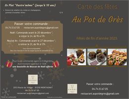 Carte des fêtes à emporter - ©Au Pot de Grès_Montagnat
