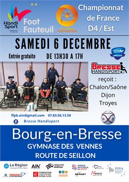 Championnat foot fauteuil Bourg - Bresse Handisport