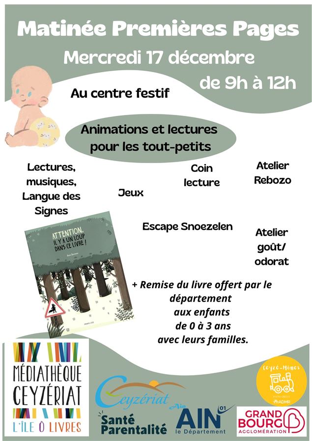 Matinée Premières Pages - mediatheque