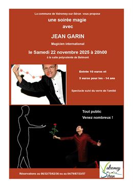 Soirée magie avec Jean Garin_Valromey-sur-Séran - Mairie de Valromey-sur-Séran
