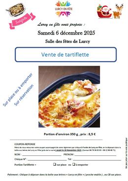 Vente de tartiflette_Lurcy