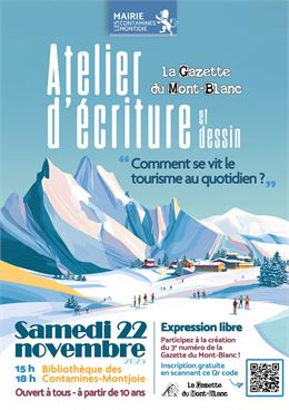 Atelier d’écriture et dessin avec le journal La Gazette du Mont-Blanc_Les Contamines-Montjoie