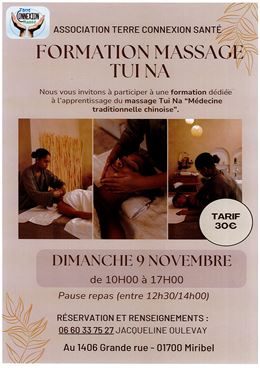 Formation massage TUI NA - Terre Connexion Santé