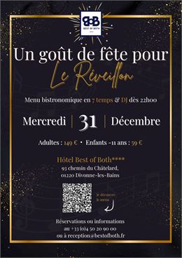 Affiche Un goût de fête pour le Réveillon - Hôtel Best of Both
