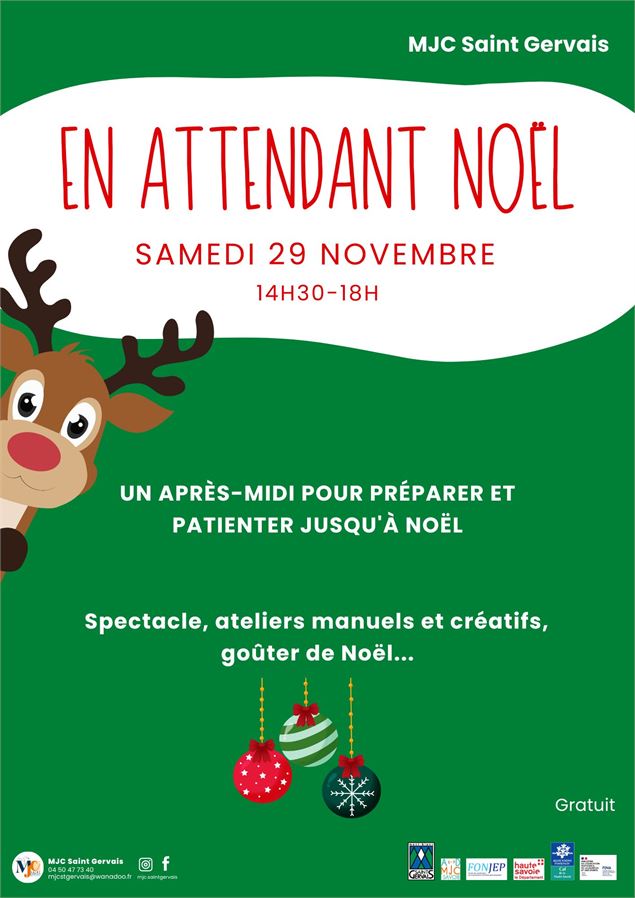 MJC - En attendant Noel : Spectacle, Atelier, Goûter_Saint-Gervais-les-Bains