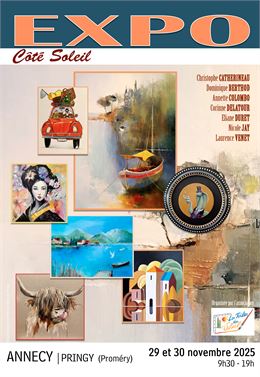 Exposition de peintures de l’atelier Côté Soleil_Annecy - Association Les Toiles du Soleil