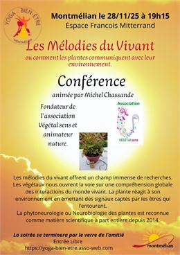 Conférence "Les mélodies du Vivant"