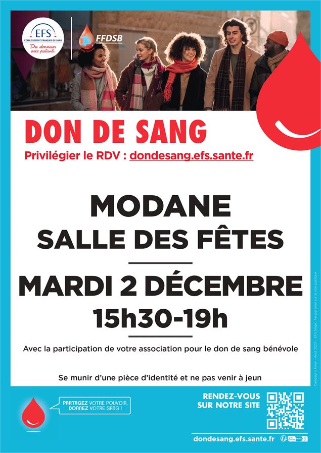 Don du sang à MODANE - EFS